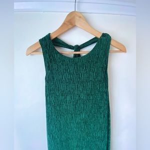 NWT Maeve ‘Adrienne’ Twist-Back Velvet Midi Dress